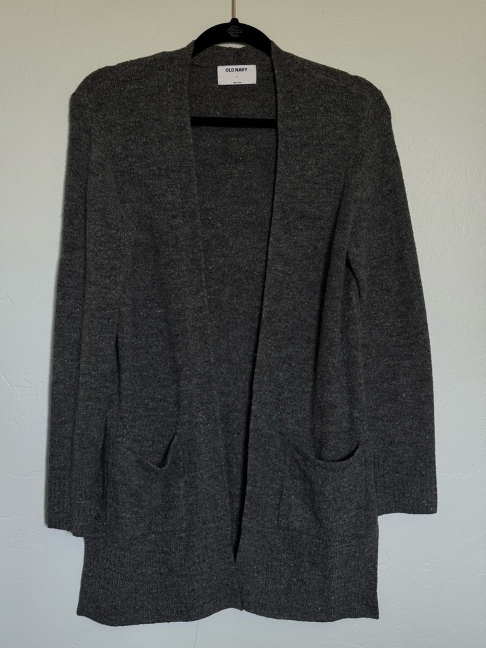 Old Navy Gray Open-Front Cardigan